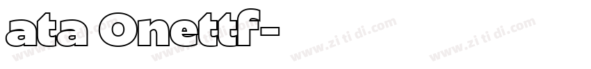 ata Onettf字体转换